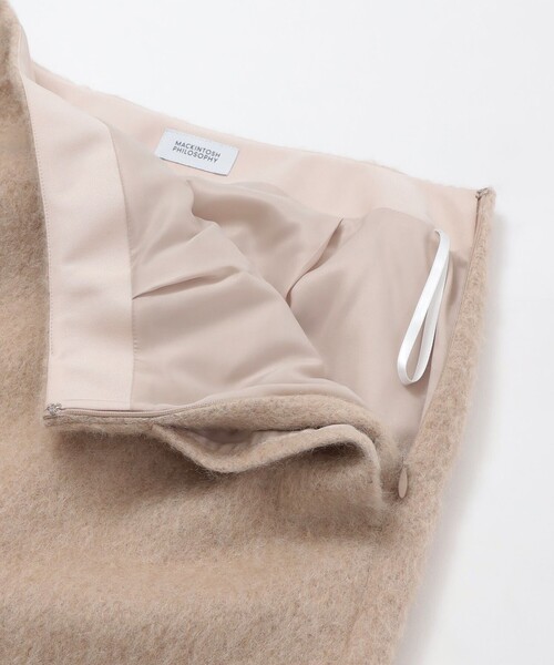 MACKINTOSH PHILOSOPHY（ﾏｯｷﾝﾄｯｼｭ ﾌｨﾛｿﾌｨｰ）の「ウールシャギーショートスカート（スカート・レディース・ベージュ/ブラック/ライトイエロー・38/36）」の11枚目の写真