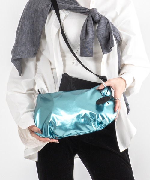 Jack Gomme（ジャックゴム）の「【JACK GOMME】ショルダーバッグ　メッセンジャー　FILO Sac besace（ショルダーバッグ・レディース・ブラック/シルバー/モカ/アイボリー/ライトブルー/オリーブ/インディゴブルー/ワインレッド/ゴールド・FREE）」の5枚目の写真