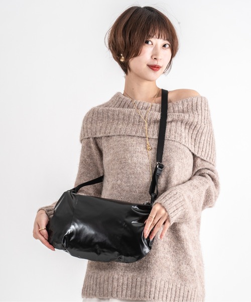 Jack Gomme（ジャックゴム）の「【JACK GOMME】ショルダーバッグ　メッセンジャー　FILO Sac besace（ショルダーバッグ・レディース・ブラック/シルバー/モカ/アイボリー/ライトブルー/オリーブ/インディゴブルー/ワインレッド/ゴールド・FREE）」の22枚目の写真