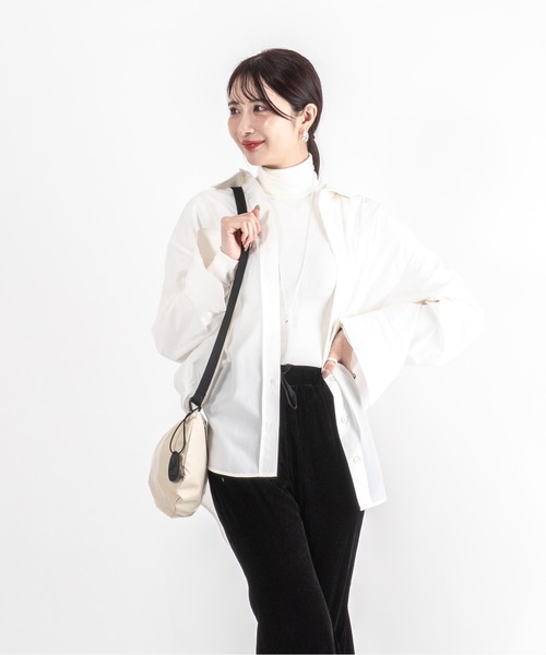 Jack Gomme（ジャックゴム）の「【JACK GOMME】ショルダーバッグ　メッセンジャー　FILO Sac besace（ショルダーバッグ・レディース・ブラック/シルバー/モカ/アイボリー/ライトブルー/オリーブ/インディゴブルー/ワインレッド/ゴールド・FREE）」の10枚目の写真