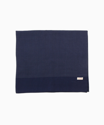 EDIFICE | fursac (フルサック) Navy blue wool scarf with polka dot(バンダナ/スカーフ)