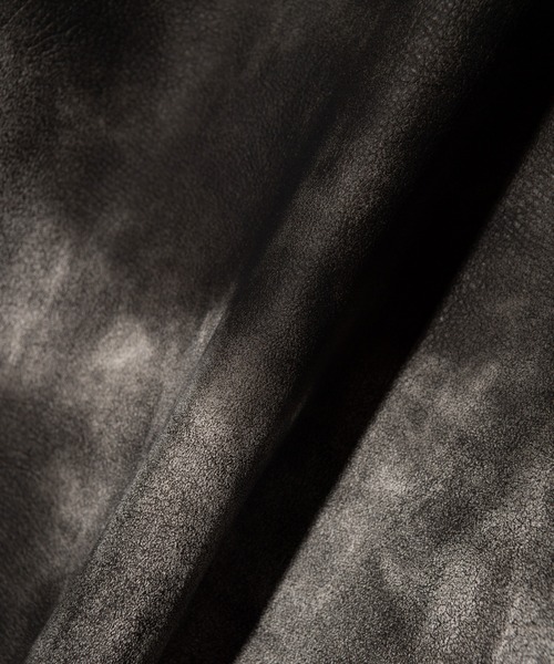 glamb（グラム）の「Oversize Synth Leather Blouson / オーバーサイズシンセレザーブルゾン（ブルゾン・メンズ・ベージュ/ブラック・S/M/L）」の21枚目の写真