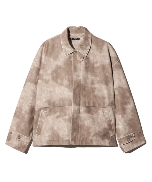 glamb（グラム）の「Oversize Synth Leather Blouson / オーバーサイズシンセレザーブルゾン（ブルゾン・メンズ・ベージュ/ブラック・S/M/L）」の4枚目の写真