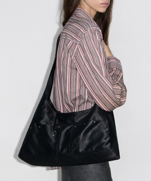 BASH SLOUCHY BAG - METAL BLACK