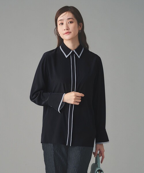 バイカラー レギュラーシャツブラウス（シャツ/ブラウス）｜UNITED