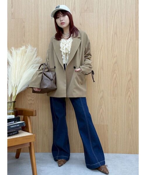 EVRIS（エヴリス）の「レースアップテーラードジャケット【セットアップ着用可能】（テーラードジャケット・レディース・ブラック/ブラウン/その他1・FREE）」の20枚目の写真