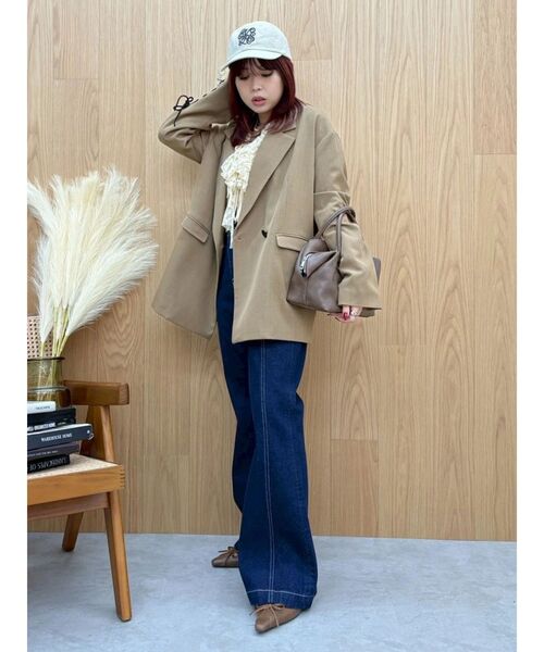 EVRIS（エヴリス）の「レースアップテーラードジャケット【セットアップ着用可能】（テーラードジャケット・レディース・ブラック/ブラウン/その他1・FREE）」の22枚目の写真