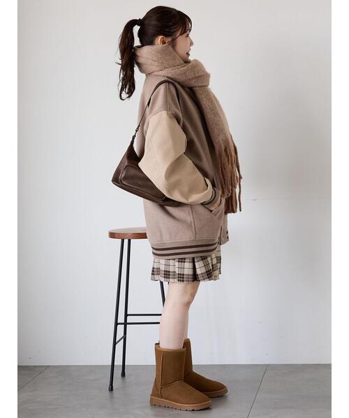 ehka sopo（エヘカソポ）の「ふわもこマフラー太フリンジシャンブレー無地（ストール/ショール・レディース・グリーン/ベージュ/ブルー・F）」の13枚目の写真