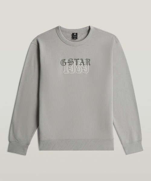 G-STAR(ジースター)の「1989 Graphic Sweater/グラフィックロゴスウェット/トレーナー(スウェット・メンズ・グレー/ダークブラック・LARGE/X-LARGE/MEDIUM/SMALL/X-SMALL)」の13枚目の写真
