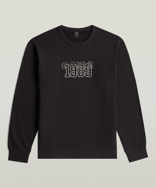 G-STAR(ジースター)の「1989 Graphic Sweater/グラフィックロゴスウェット/トレーナー(スウェット・メンズ・グレー/ダークブラック・LARGE/X-LARGE/MEDIUM/SMALL/X-SMALL)」の7枚目の写真