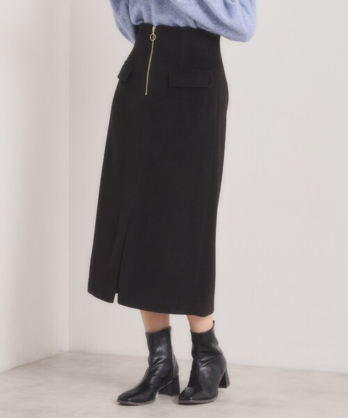 ITS'DEMO（イッツデモ）の「【ウエストゴム】シャギーモッサタイトスカート（スカート・レディース・グレー/ブラック/ベージュ・00）」の4枚目の写真