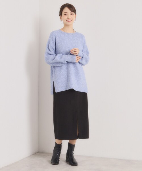 ITS'DEMO（イッツデモ）の「【ウエストゴム】シャギーモッサタイトスカート（スカート・レディース・グレー/ブラック/ベージュ・00）」の5枚目の写真