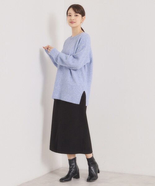 ITS'DEMO（イッツデモ）の「【ウエストゴム】シャギーモッサタイトスカート（スカート・レディース・グレー/ブラック/ベージュ・00）」の6枚目の写真