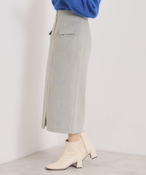 ITS'DEMO（イッツデモ）の「【ウエストゴム】シャギーモッサタイトスカート（スカート・レディース・グレー/ブラック/ベージュ・00）」の12枚目の写真