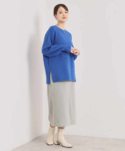 ITS'DEMO（イッツデモ）の「【ウエストゴム】シャギーモッサタイトスカート（スカート・レディース・グレー/ブラック/ベージュ・00）」の14枚目の写真