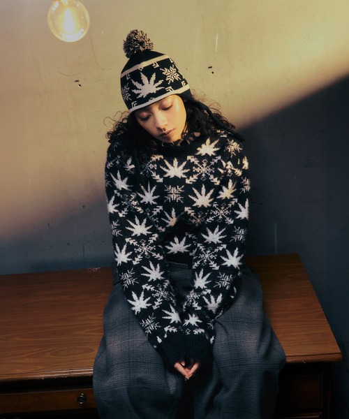 HUF（ハフ）の「ARCTIC PLANTLIFE BRAIDED BEANIE（ニットキャップ