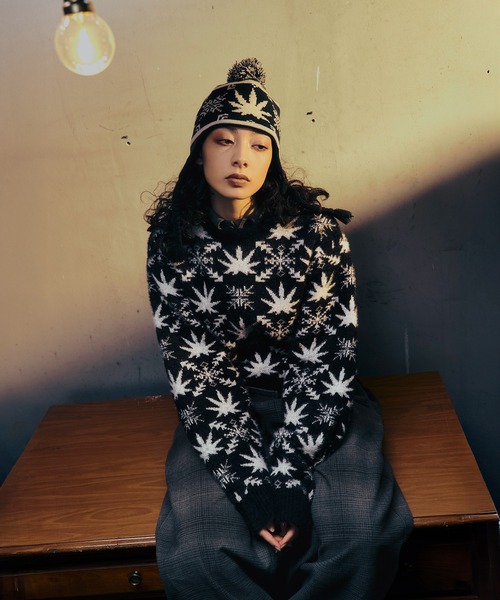 HUF（ハフ）の「ARCTIC PLANTLIFE BRAIDED BEANIE（ニットキャップ