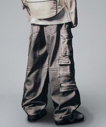 NOT4NERD(�m�b�g�t�H�[�i�[�h)��Dirty Wash Multi Cargo Denim Pants - White(�f�j���p���c)
