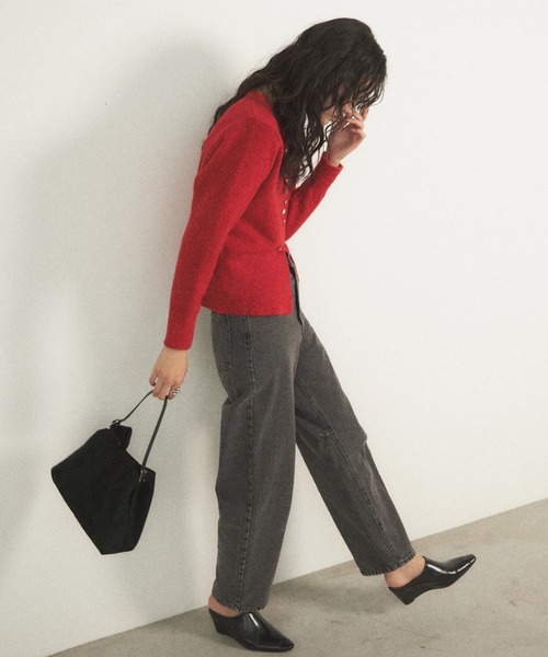 Shelly island（シェリーアイランド）の「スウェードギャザーバッグ（ショルダーバッグ・レディース・ブルー/ブラック/ブラウン・FREE）」の7枚目の写真