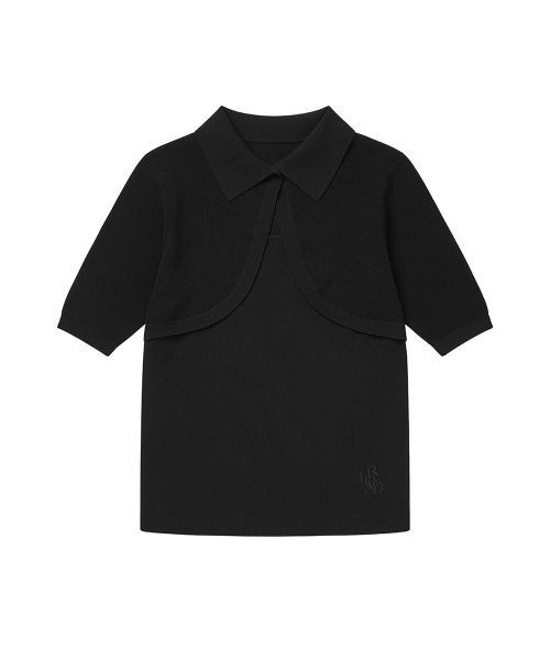 LORDLOAR(ロードロアル)の「ボレロカラー ニット ブラック(ニット/セーター・レディース・その他・SMALL/MEDIUM/LARGE)」の5枚目の写真