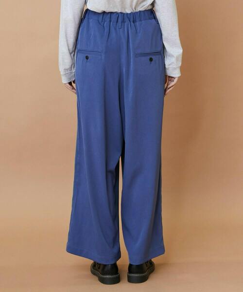 FRAPBOIS（フラボア）の「トーンギャバ パンツ（その他パンツ・レディース・ブラック/ネイビー・1/2）」の4枚目の写真