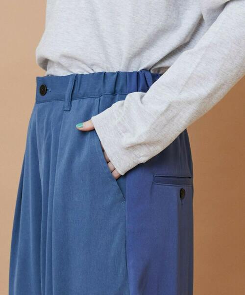 FRAPBOIS（フラボア）の「トーンギャバ パンツ（その他パンツ・レディース・ブラック/ネイビー・1/2）」の5枚目の写真