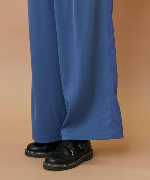 FRAPBOIS（フラボア）の「トーンギャバ パンツ（その他パンツ・レディース・ブラック/ネイビー・1/2）」の6枚目の写真