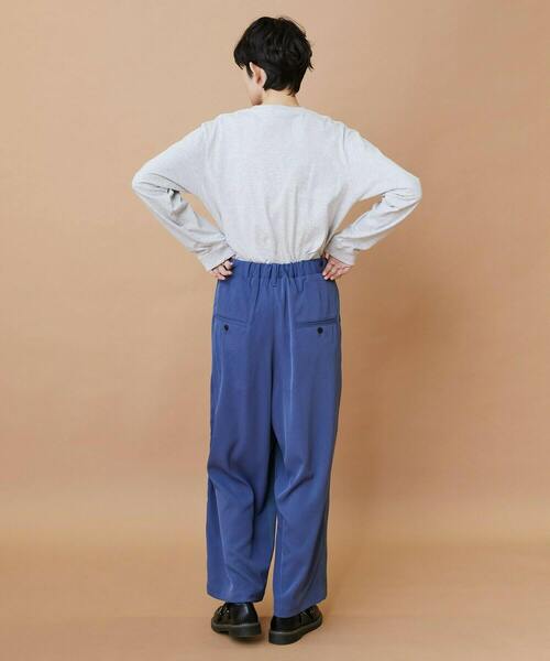 FRAPBOIS（フラボア）の「トーンギャバ パンツ（その他パンツ・レディース・ブラック/ネイビー・1/2）」の11枚目の写真