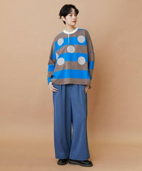 FRAPBOIS（フラボア）の「トーンギャバ パンツ（その他パンツ・レディース・ブラック/ネイビー・1/2）」の16枚目の写真