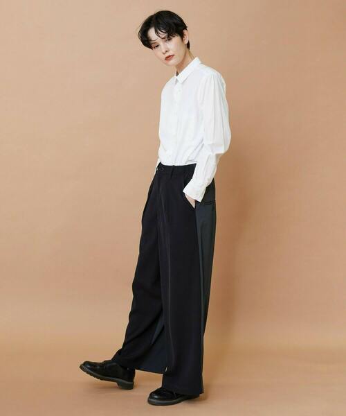 FRAPBOIS（フラボア）の「トーンギャバ パンツ（その他パンツ・レディース・ブラック/ネイビー・1/2）」の20枚目の写真