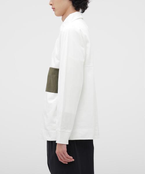 MHL.(エムエイチエル)の「MATTE JERSEY TOP(Tシャツ/カットソー・メンズ・グレー系その他3/ホワイト・LARGE/MEDIUM)」の10枚目の写真
