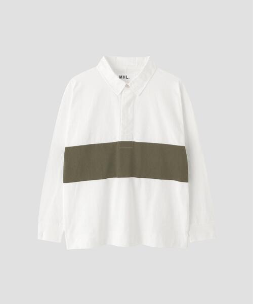 MHL.(エムエイチエル)の「MATTE JERSEY TOP(Tシャツ/カットソー・メンズ・グレー系その他3/ホワイト・LARGE/MEDIUM)」の11枚目の写真