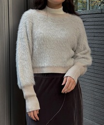 【&ｇ'aime 】 シャギーボリュームニット　Shaggy Volume Knit