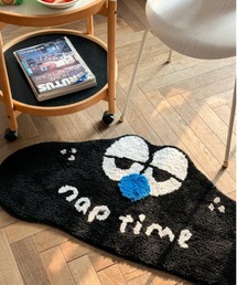 pyornim（ピョルニム）の「【26年春夏新作】おとぼけフェイス ミニマット バス 玄関 50×100cm（ラグ/マット）」