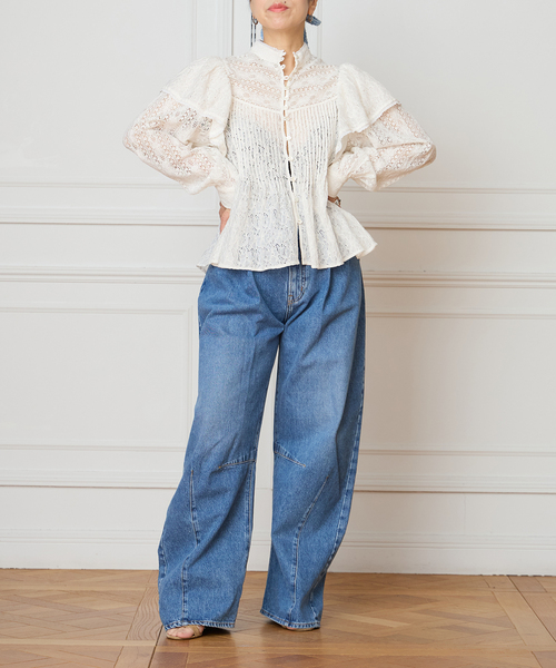 IENA LA BOUCLE(イエナラブークル)の「IENA LA BOUCLE レースオンレースブラウス(シャツ/ブラウス・レディース・ホワイト・FREE)」の7枚目の写真