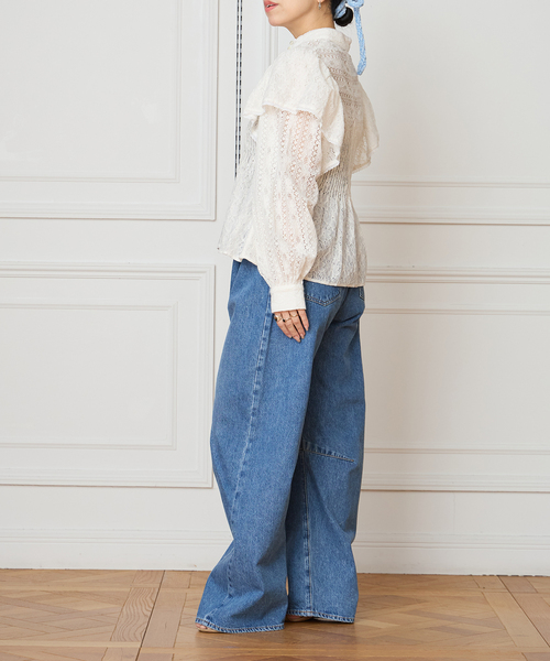 IENA LA BOUCLE(イエナラブークル)の「IENA LA BOUCLE レースオンレースブラウス(シャツ/ブラウス・レディース・ホワイト・FREE)」の8枚目の写真