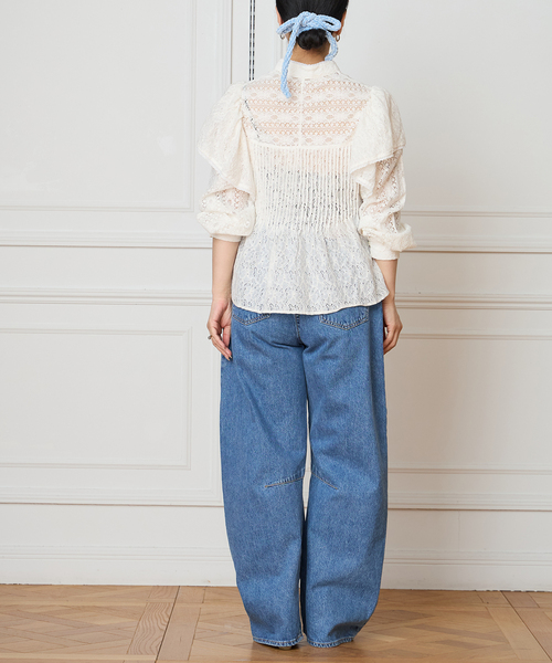 IENA LA BOUCLE(イエナラブークル)の「IENA LA BOUCLE レースオンレースブラウス(シャツ/ブラウス・レディース・ホワイト・FREE)」の9枚目の写真