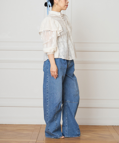 IENA LA BOUCLE(イエナラブークル)の「IENA LA BOUCLE レースオンレースブラウス(シャツ/ブラウス・レディース・ホワイト・FREE)」の10枚目の写真