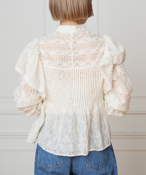 IENA LA BOUCLE(イエナラブークル)の「IENA LA BOUCLE レースオンレースブラウス(シャツ/ブラウス・レディース・ホワイト・FREE)」の13枚目の写真