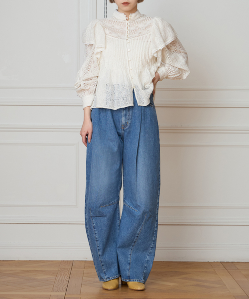 IENA LA BOUCLE(イエナラブークル)の「IENA LA BOUCLE レースオンレースブラウス(シャツ/ブラウス・レディース・ホワイト・FREE)」の16枚目の写真