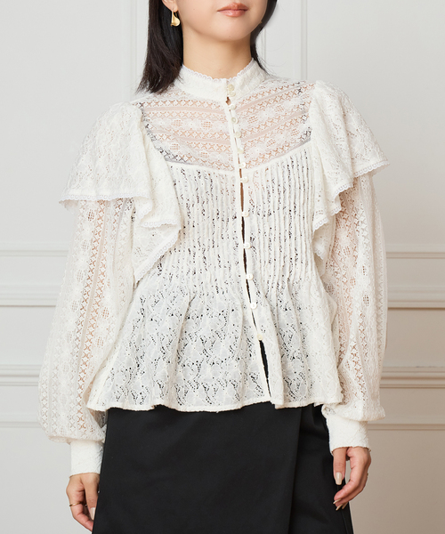 IENA LA BOUCLE(イエナラブークル)の「IENA LA BOUCLE レースオンレースブラウス(シャツ/ブラウス・レディース・ホワイト・FREE)」の20枚目の写真