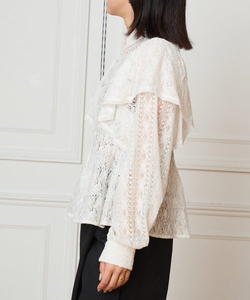 IENA LA BOUCLE(イエナラブークル)の「IENA LA BOUCLE レースオンレースブラウス(シャツ/ブラウス・レディース・ホワイト・FREE)」の21枚目の写真