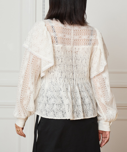 IENA LA BOUCLE(イエナラブークル)の「IENA LA BOUCLE レースオンレースブラウス(シャツ/ブラウス・レディース・ホワイト・FREE)」の22枚目の写真