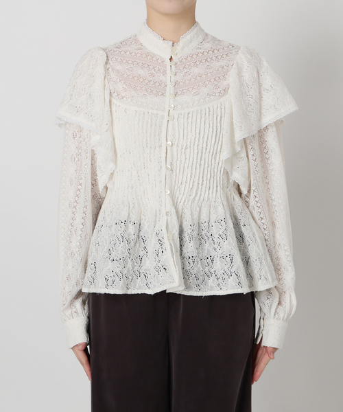 IENA LA BOUCLE レースオンレースブラウス（シャツ/ブラウス）｜IENA