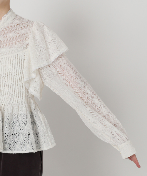 IENA LA BOUCLE レースオンレースブラウス（シャツ/ブラウス）｜IENA