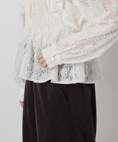 IENA LA BOUCLE レースオンレースブラウス（シャツ/ブラウス）｜IENA