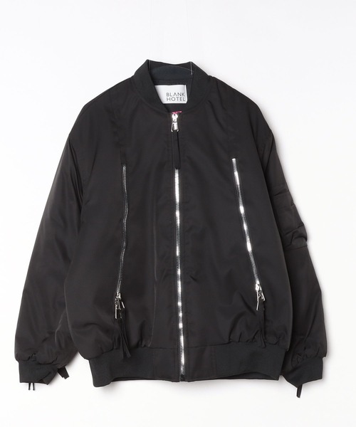 セール】Extended-Zip Puffer MA-1 Jacket / ジップアクセントパフMA-1