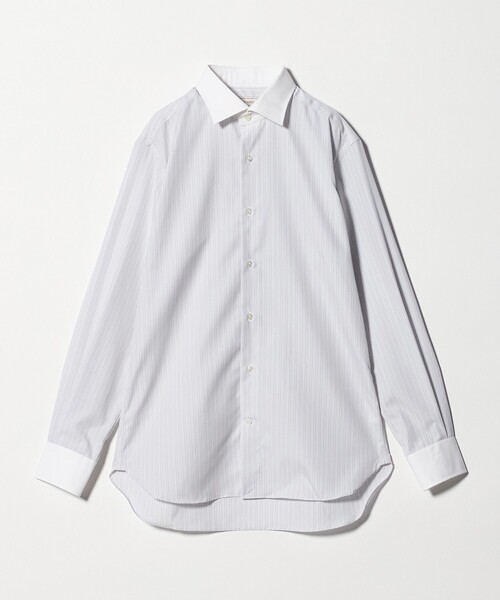 UNITED ARROWS(ユナイテッドアローズ)の「イージーケア AG ダブルストライプ セミワイドカラー クレリックシャツ ー抗菌防臭ー(シャツ/ブラウス・メンズ・ライトグレー・41cm/39cm/38cm/40cm)」の13枚目の写真