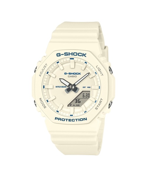 G-SHOCK(ジーショック)の「GMA-P2100シリーズ / GMA-P2100BA-7AJF / Gショック(アナログ腕時計・レディース・アイボリー・FREE)」の1枚目の写真