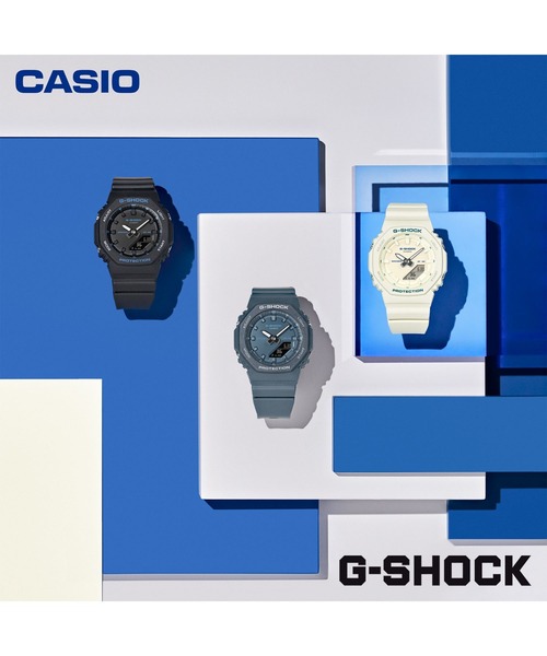 G-SHOCK(ジーショック)の「GMA-P2100シリーズ / GMA-P2100BA-7AJF / Gショック(アナログ腕時計・レディース・アイボリー・FREE)」の5枚目の写真